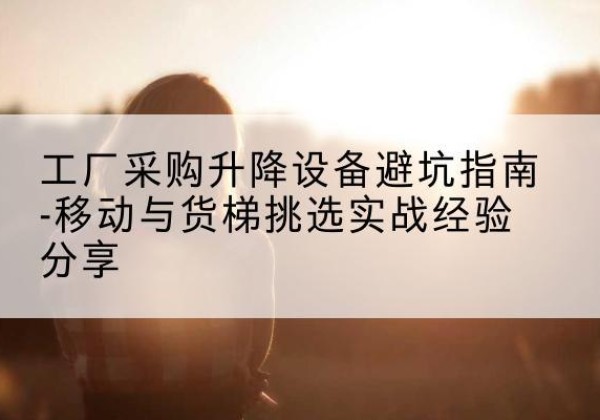 海西移动式升降机怎么选-工厂采购升降设备避坑指南-移动与货梯挑选实战经验分享